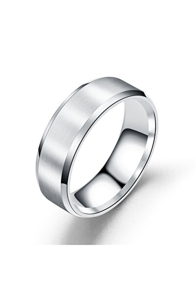 Black Season Titanium Matte Ring with Laser Engraving