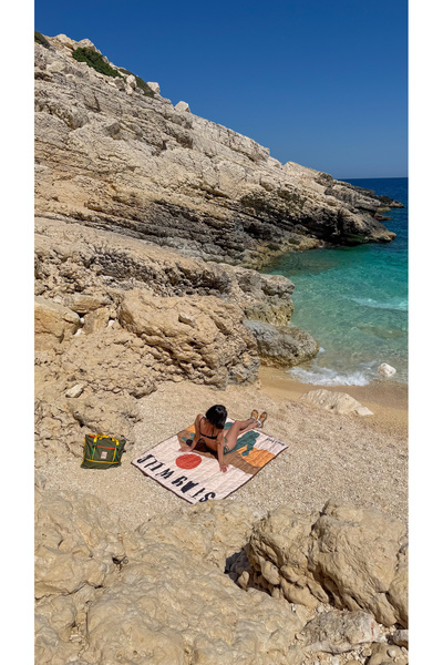 Stay Wild Blanket Kamp / Seyahat / Plaj / Macera Örtüsü