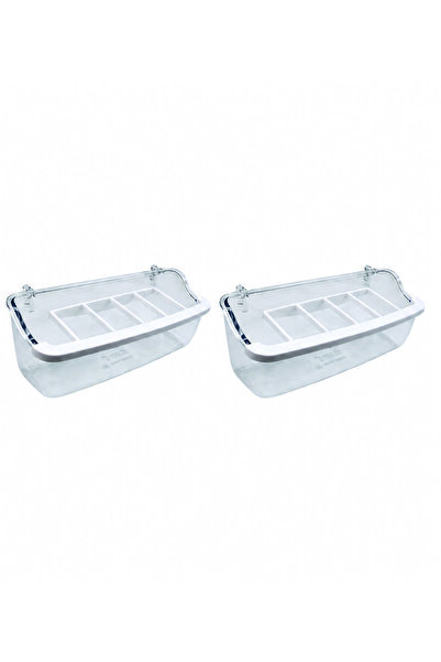 Ti-Sert Tisert Grided Feeder with a Feeding Mouth, Transparent, 15 Cm, 2 Pieces