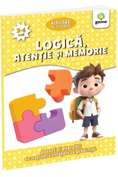 Editura Gama Logica, Atenția și Memoria 3-4 ani, - Editura Gama