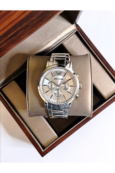 ABAGROUP Spectrum Complete Silver Color Metal Strap Men's Wristwatch – Gray Dial