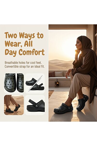 Dhiaa Walk Classic Hollow EVA Garden Clogs Unisex Waterproof Breathable Slip ...