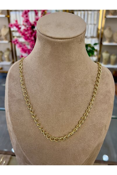 Ritimonda Xuping Altın Kaplama Gold Renk Kalın Halka Zincir Kolye