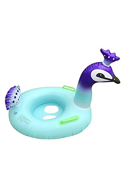Generic IRIS Peacock Baby Pool Float, Infant Boat Inflatable Swimming Ring Tr...