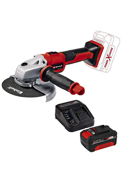 Einhell Polizor unghiular fără fir TE-AG 18/150 Li BL - Solo (roșu/negru, făr...