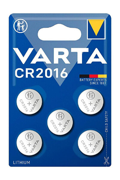 Varta Μπαταρίες κουμπί 6016101415 CR 2016 3 V (5 Τεμάχια)