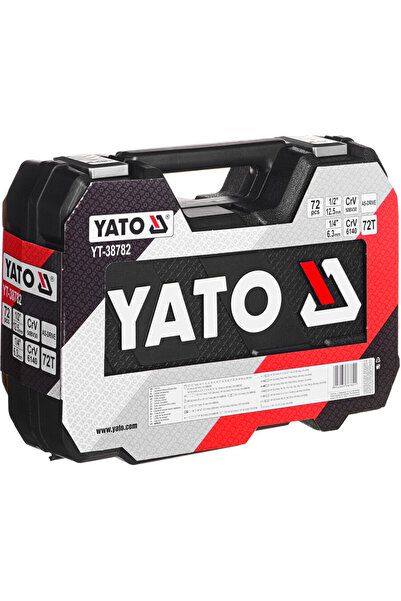 yato Σετ εργαλείων YT-38782, μέγεθος 1/2 1/4, 72 τεμάχια