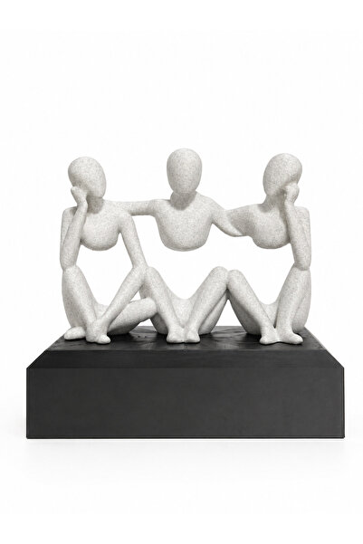 3dlink Cercul Prieteniei – Sculptură Decorativă Cadou Simbolic, 3 Figurine