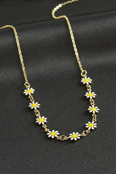 ZERO LAND Zengemtr Daisy (151137) Enamel Necklace-Yellow