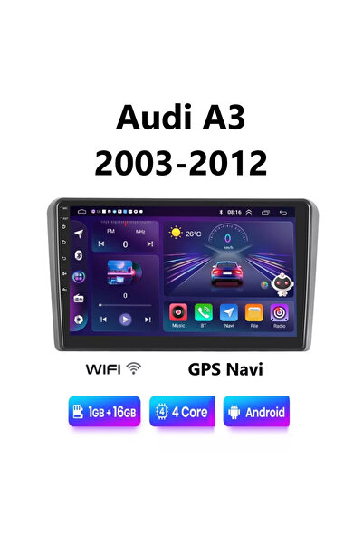 OEMN AUDI A3 (2003-2012) Android Multimedia Οθόνη αυτοκίνητου με GPS WI-FI Bl...