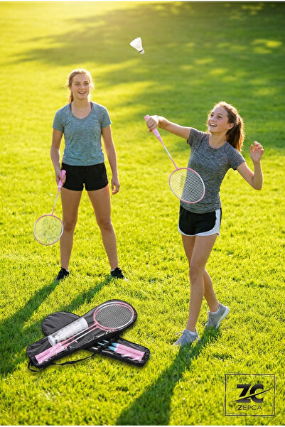 Zepca 2’li Badminton Seti – 6 Toplu, Taşıma Çantalı, Demir Alaşımlı Raket Seti