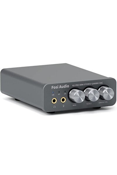 Fosi Audio Amplificator de căști DAC K5 Pro pentru gaming, Mini Hi-Fi Stereo,...