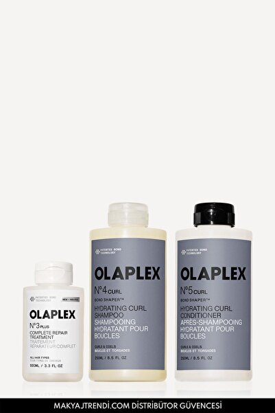 Olaplex Curl Repair System Trio - Dalgalı, Kıvırcık Saçlar İçin Bukle Belirgi...
