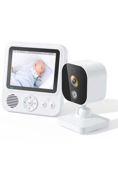 Vivendo Monitor video wireless pentru bebelusi cu ecran IPS 2.8" – vedere noc...