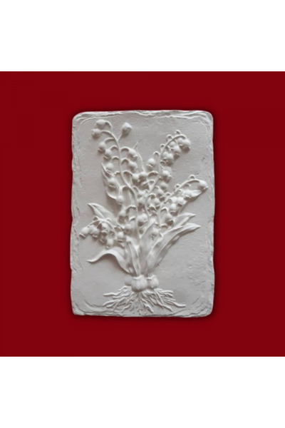 CREATIVITATEPLUS Tablou din ipsos Lacramioare, 21,5cm x 15cm