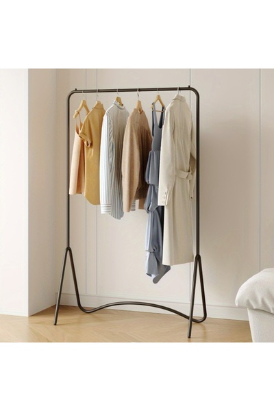Zztcmp Freestanding Wrought Iron Clothes Rack, Modern Simple Bedroom Garment ...
