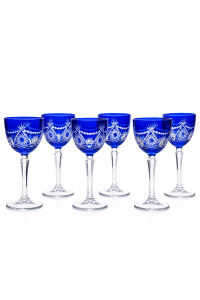 Kristal Market Moon and Star Patterned Crystal Goblet