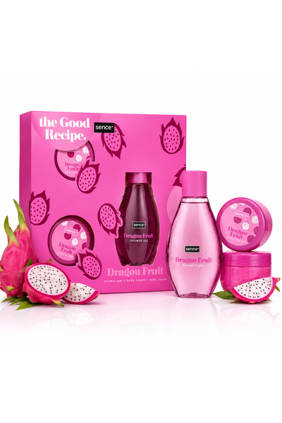 SENCE ®   Σετ Δώρου για Γυναίκες Dragon Fruit – Αφρόλουτρο 150 ml, Κρέμα Σώμα...