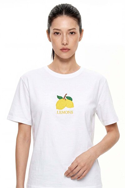 HAKKE T-SHIRT SA ŠTAMPANIM OGRLENJEM U STVARI BAGELA