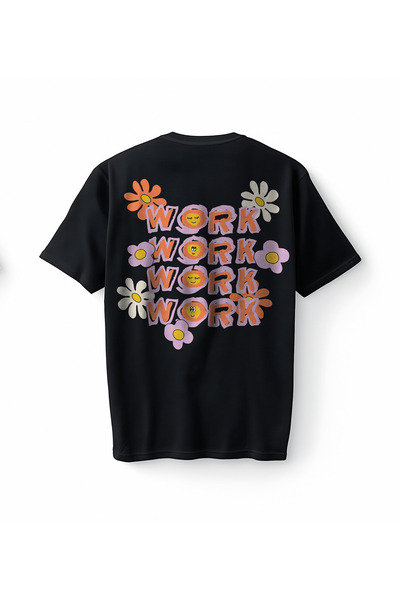 Bumeta Cveće Rad Rad Rad Cvjetni print velika unisex majica