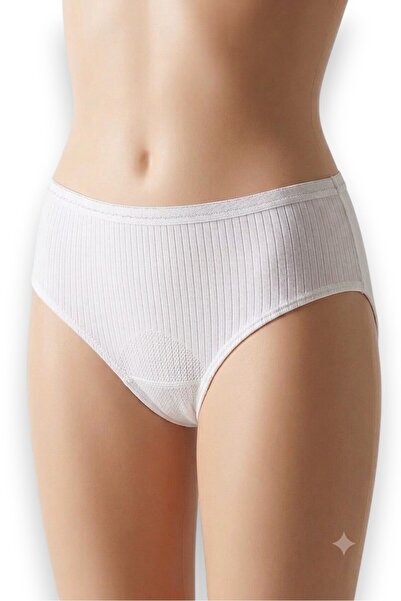 Yıldız Çamaşır Yildiz 100% Cotton 6-Pack Striped Bato Panties Set - High Wais...