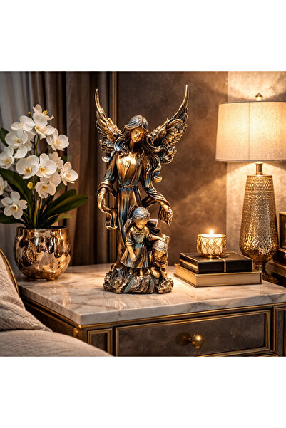 Vivendo Statueta decorativa inger protector cu copii – eleganta si simbol al ...