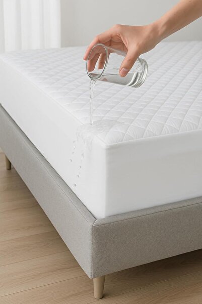 gagukstore Yatak Alezi Pamuklu Kapitone Fitted Full Kenar Sıvı Geçirmez Yatak...