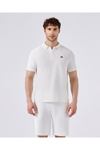 Ellesse Beyaz Erkek Polo Yaka T-shirt 6Sm5044