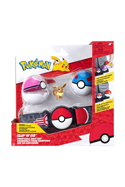 Pokemon Clip 'N' Go Poke Ball Kemer ve Figür Seti PKW4167