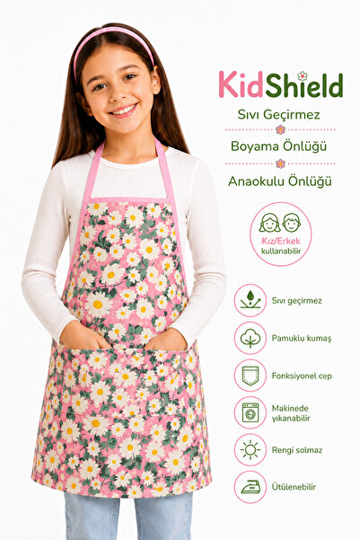 sevilya KidShield Sıvı Geçirmez Boyama Önlüğü Anaokulu Önlüğü Sıvı Geçirmez R...