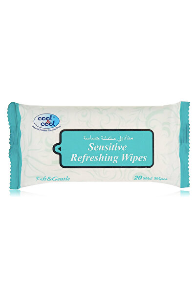 COOL & COOL Sensitive Refreshing Wipes - 20's - Convenient for Travel,Antibac...