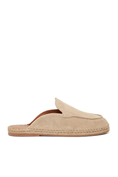 Tergan Bej Hakiki Süet Deri Erkek Espadril - E26Y1TR57623-B79