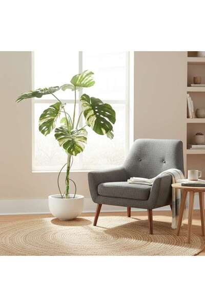 PAN HOME Monstera Artificial Tree H120cm - Green
