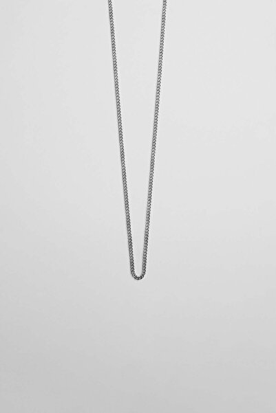 ablukaonline Men's Gourmet Thin Steel Chain Necklace Silver