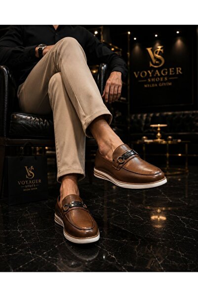 Voyager CROWM CAMEL HAKİKİ DERİ LOAFER