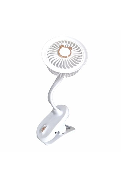 Naimeed Company Ventilator, cu baterie, Naimeed D5862, USB, Alb, 105x240x90mm