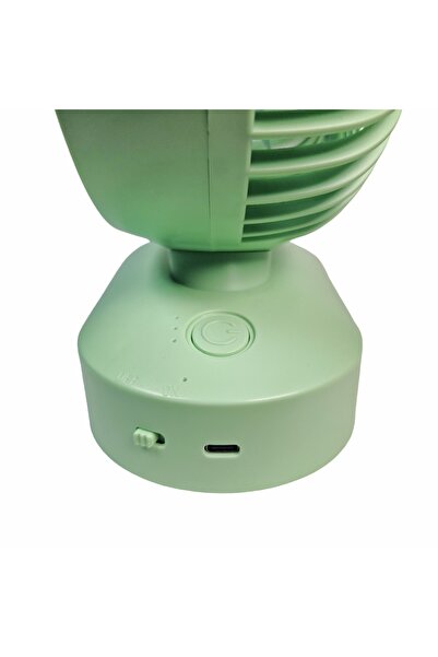 Naimeed Company Ventilator, cu baterie, Naimeed D5852, USB, Verde, 197x255x78mm