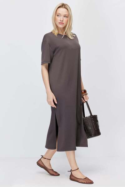 PAULMARK Women's Off-Shoulder Slit Dress