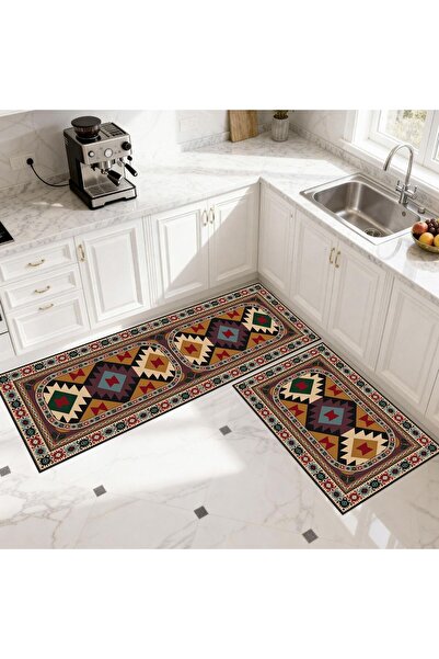 Royal Set covoare de bucatarie 2 bucati ( 1 buc 50 x 120 cm, 1 buc 50 x 60 cm)
