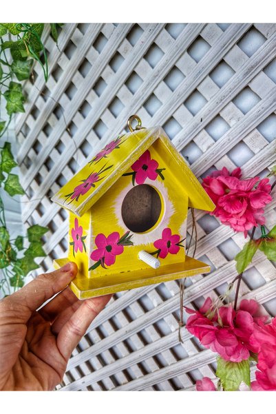 buraxe Handmade, 3-Piece Tiny Birdhouse, 12×12×8 Cm, Garden/Tree/Balcony Decoration