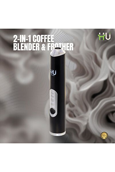 HU HAPPY USER 2-in-1 Rechargeable Coffee Blender 9000RPM 3 Speed Mixer