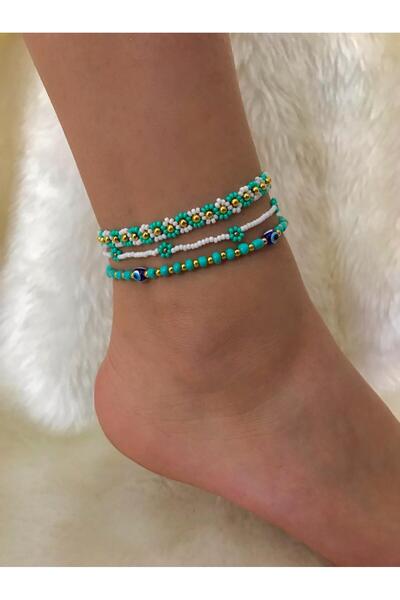 Beykan handmade 3-Piece Luck Series Anklet