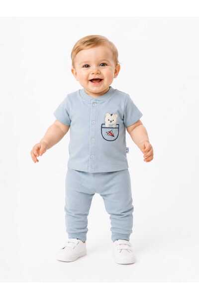 OUTLET Baby Boy Blouse and Pants Set