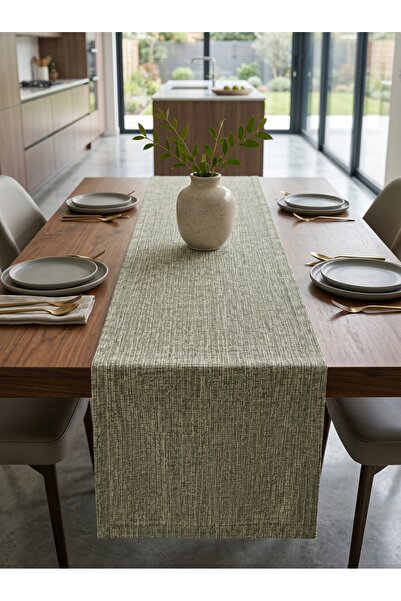ELİTE COLLECTİON Runner 40x150 | Pamuklu Dokuma Masa Runneri – Yemek Odası, M...