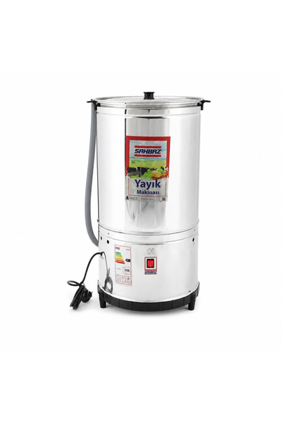 Şahbaz Elektrische Butterrührmaschine 60 L - Edelstahl Yayik-Maschine, 1060
