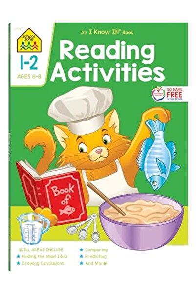 School Zone Publishing أنشطة القراءة 1-2 دليل العمل الإصدار الفاخر