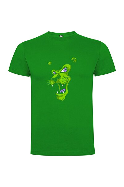 iLovePrints Savage Green Panther Monster Tshirt