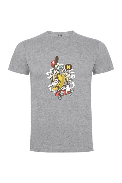iLovePrints Banana Skateboarder Chic Tshirt