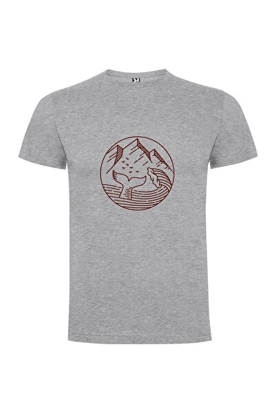 iLovePrints Whale Mountainscape Tshirt