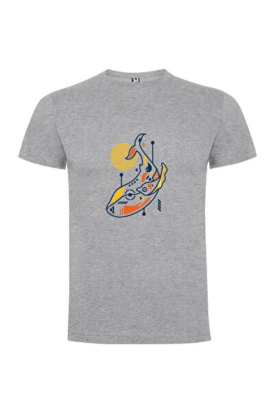 iLovePrints Whale Cyborg Linework Tshirt